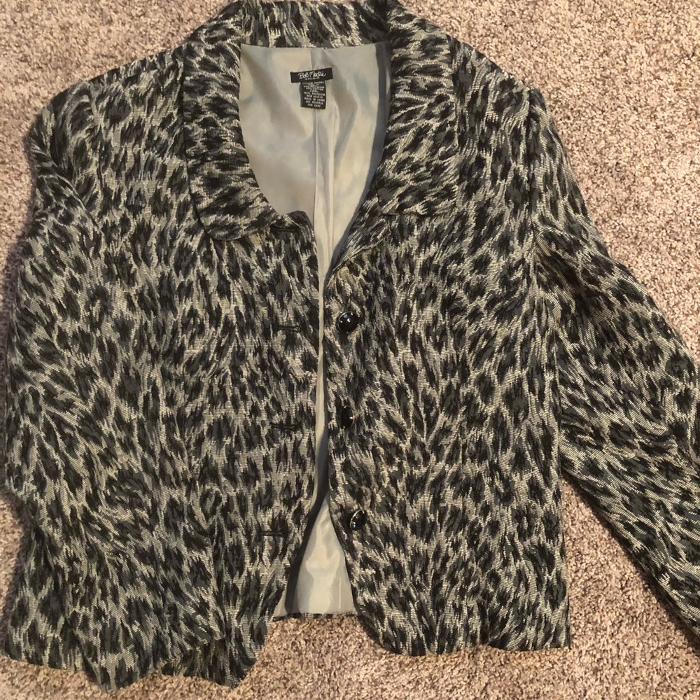 Snow leopard Blazer size 16